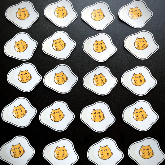 "Egg cat" sticker