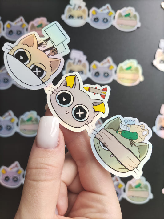 "Can't Speak, Can't Hear, Can't See" sticker