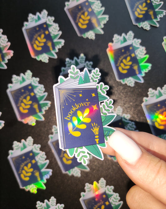 "Booklover" sticker