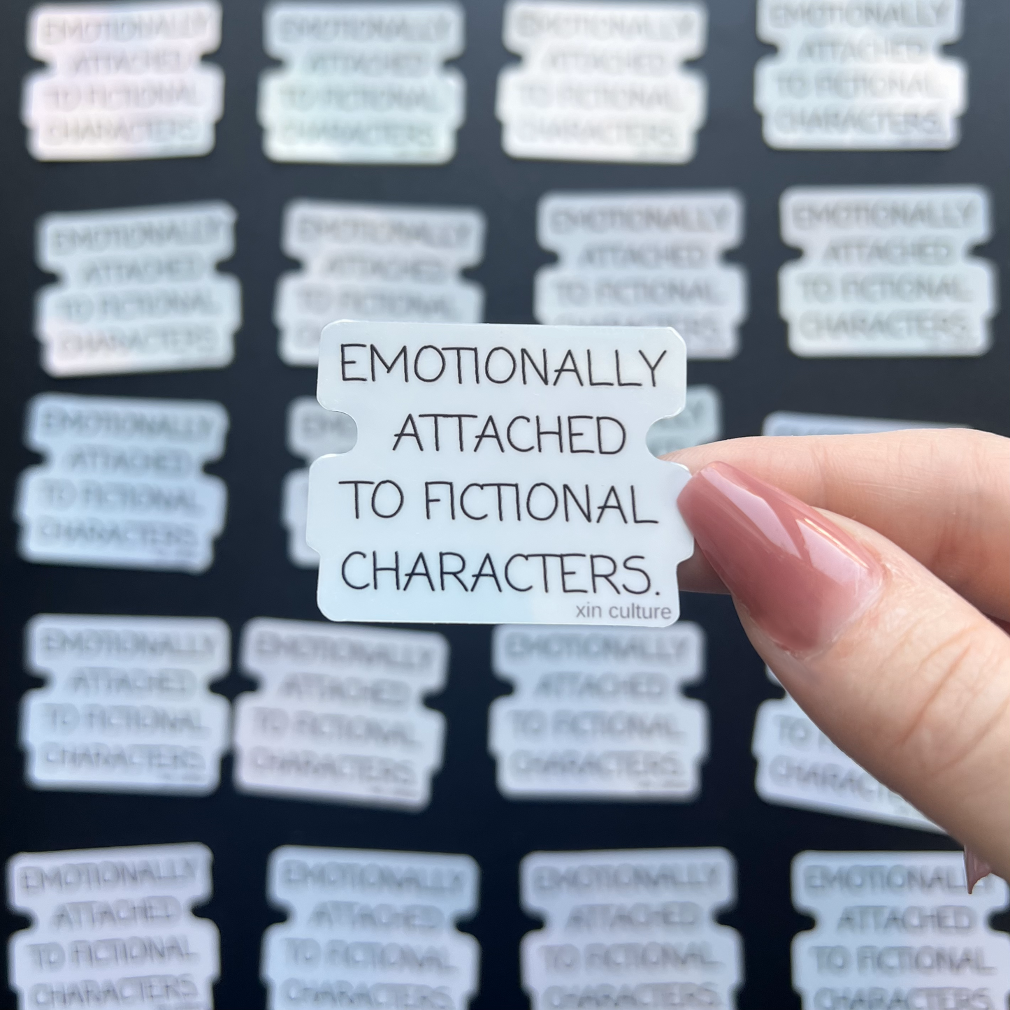 "Emotionally attached..." sticker