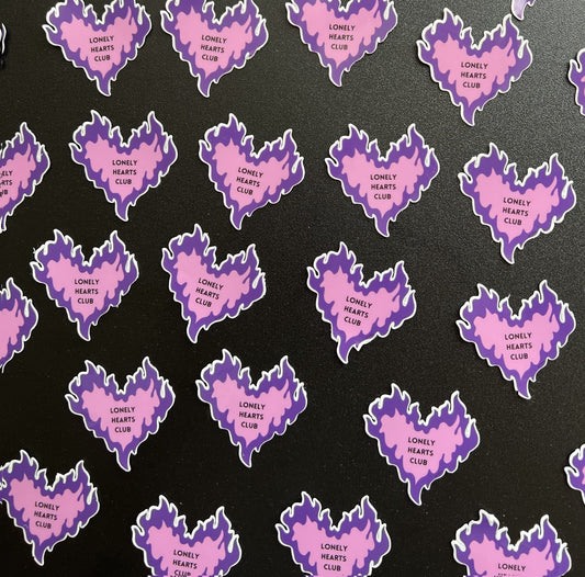 "LONELY HEARTS CLUB" sticker